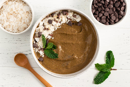 SmoothieBox Mint Chocolate Chip Smoothie Bowl Recipe Card